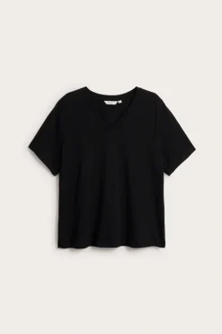 V-ringad bomulls t-shirt