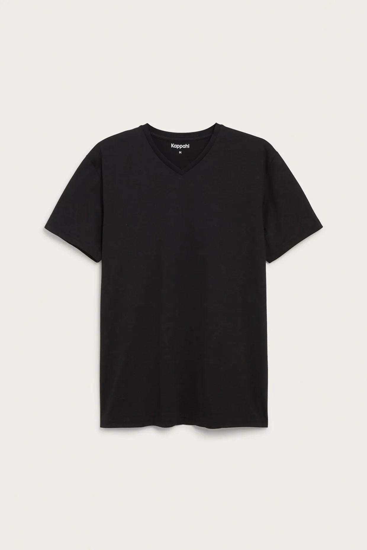 V-ringad t-shirt i bomull