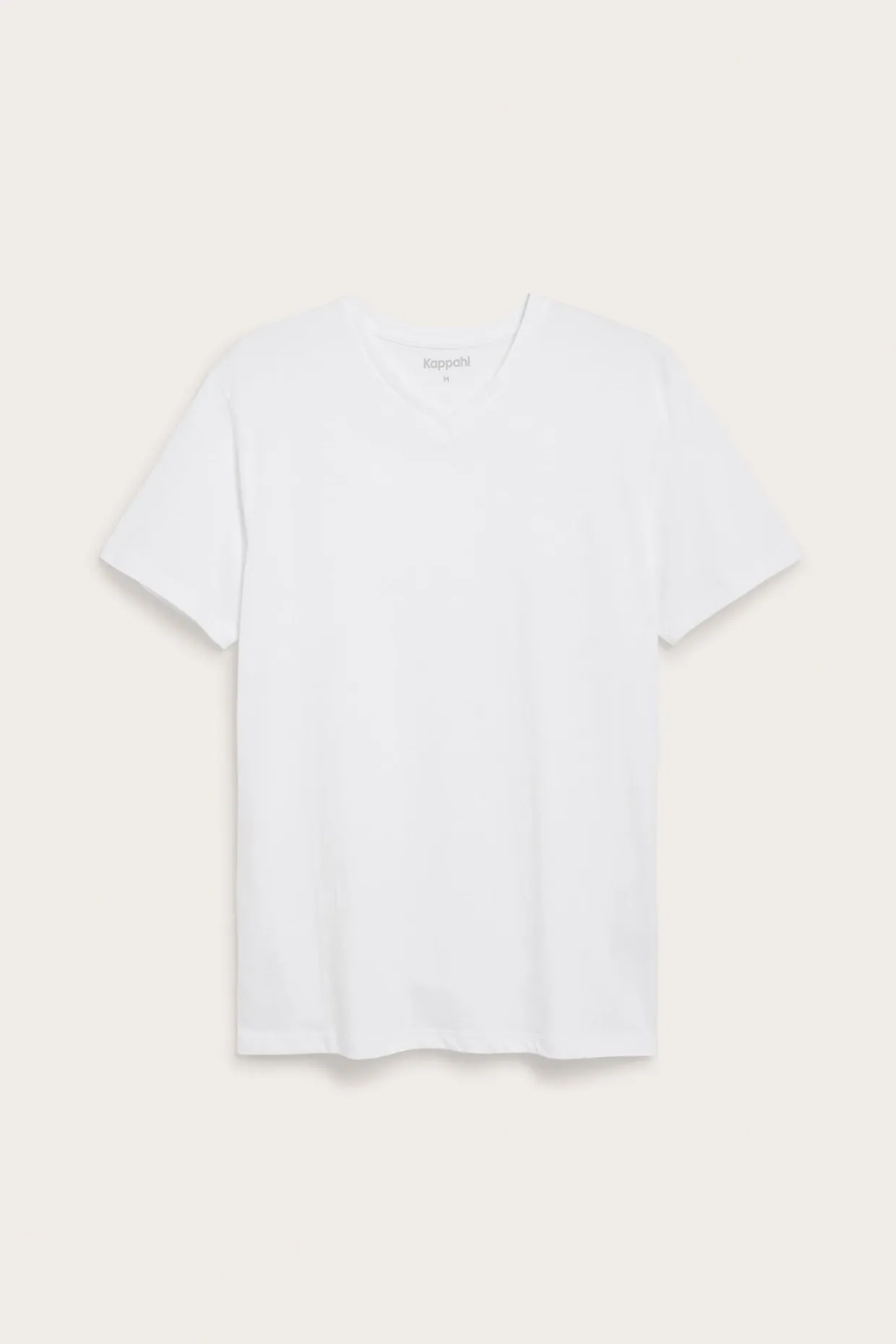 V-ringad t-shirt i bomull