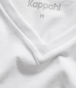 V-ringad t-shirt i bomull