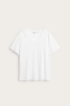 V-ringad t-shirt i bomull
