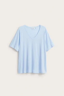 V-ringad t-shirt i bomull