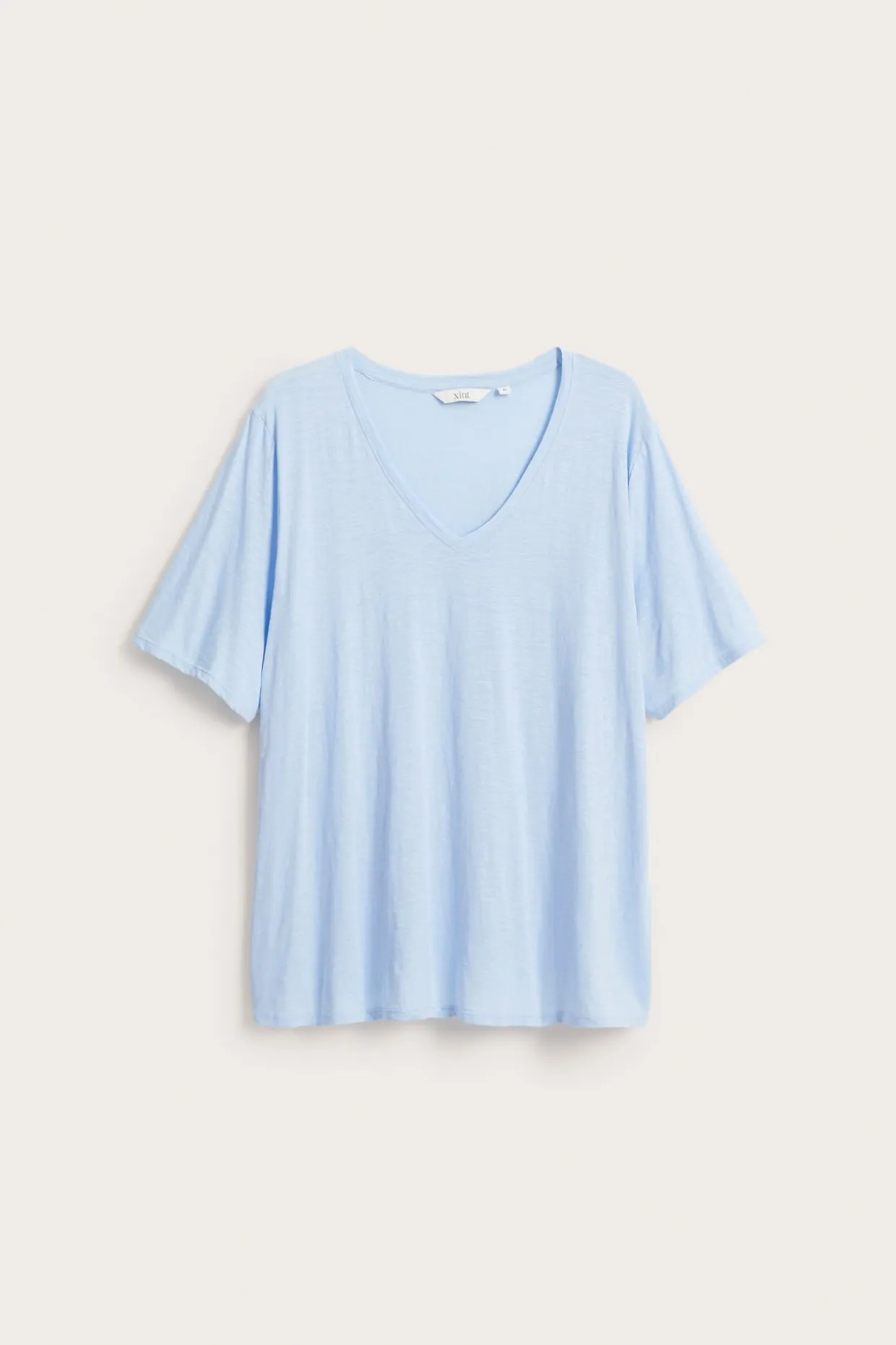 V-ringad t-shirt i bomull
