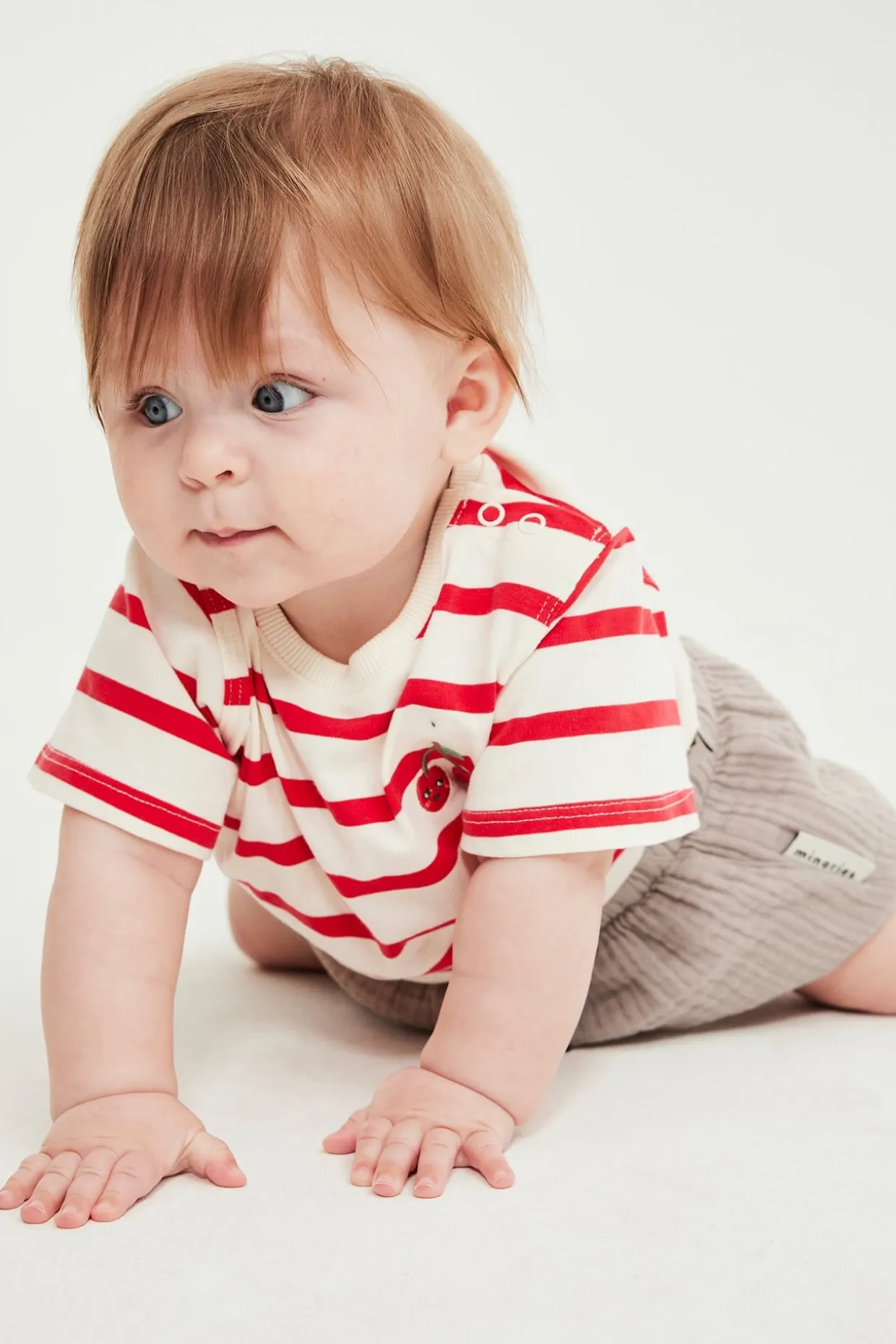 Vävda babyshorts
