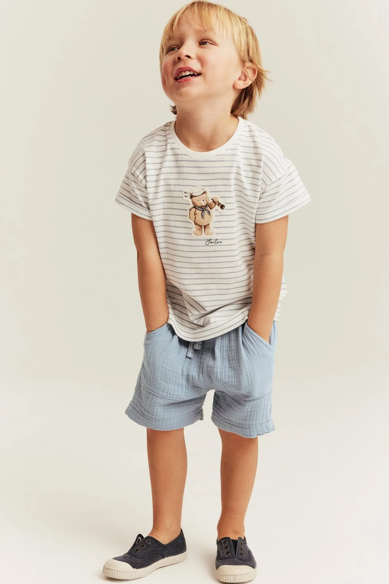 Vävda shorts