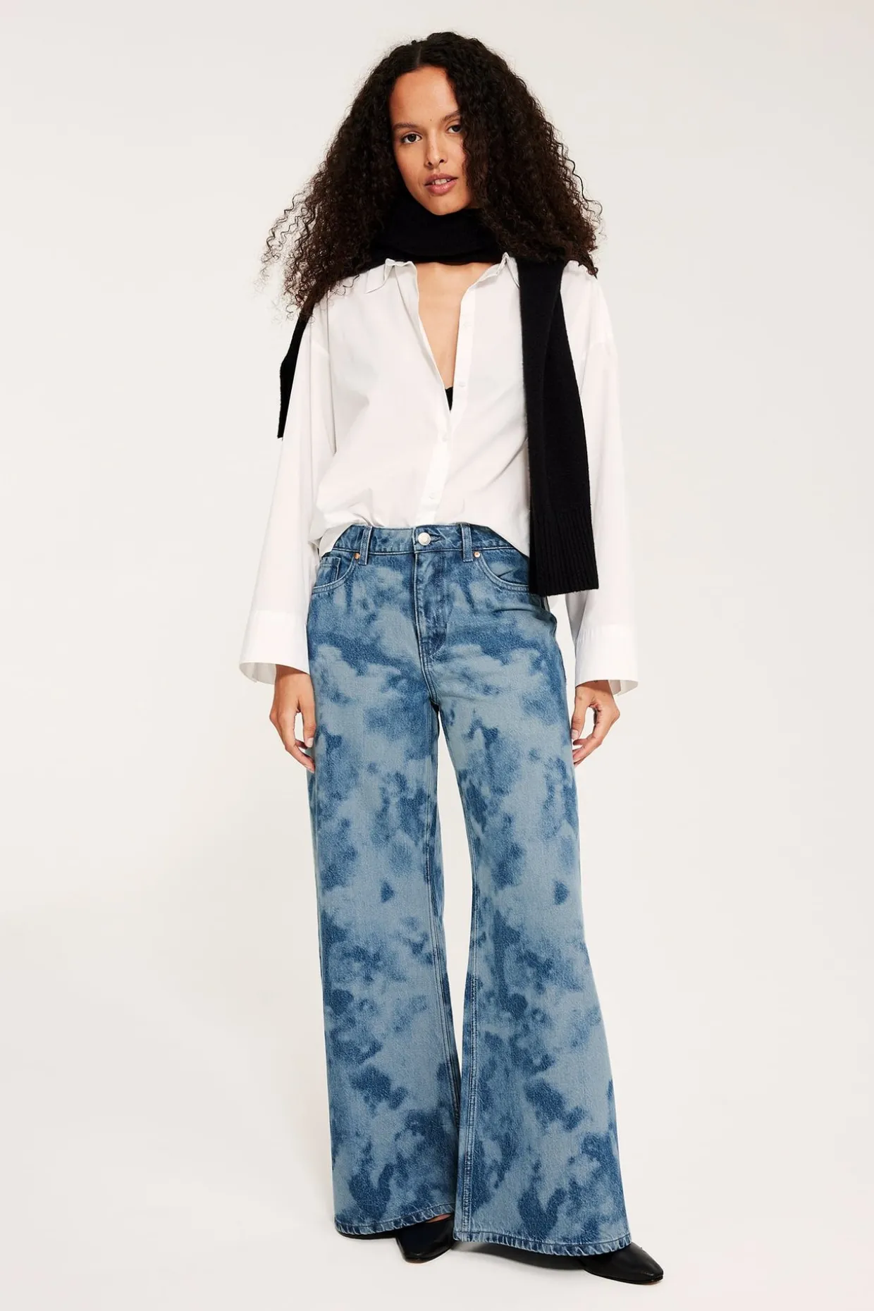Wide jeans high waist