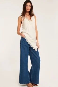 Wide jeans high waist