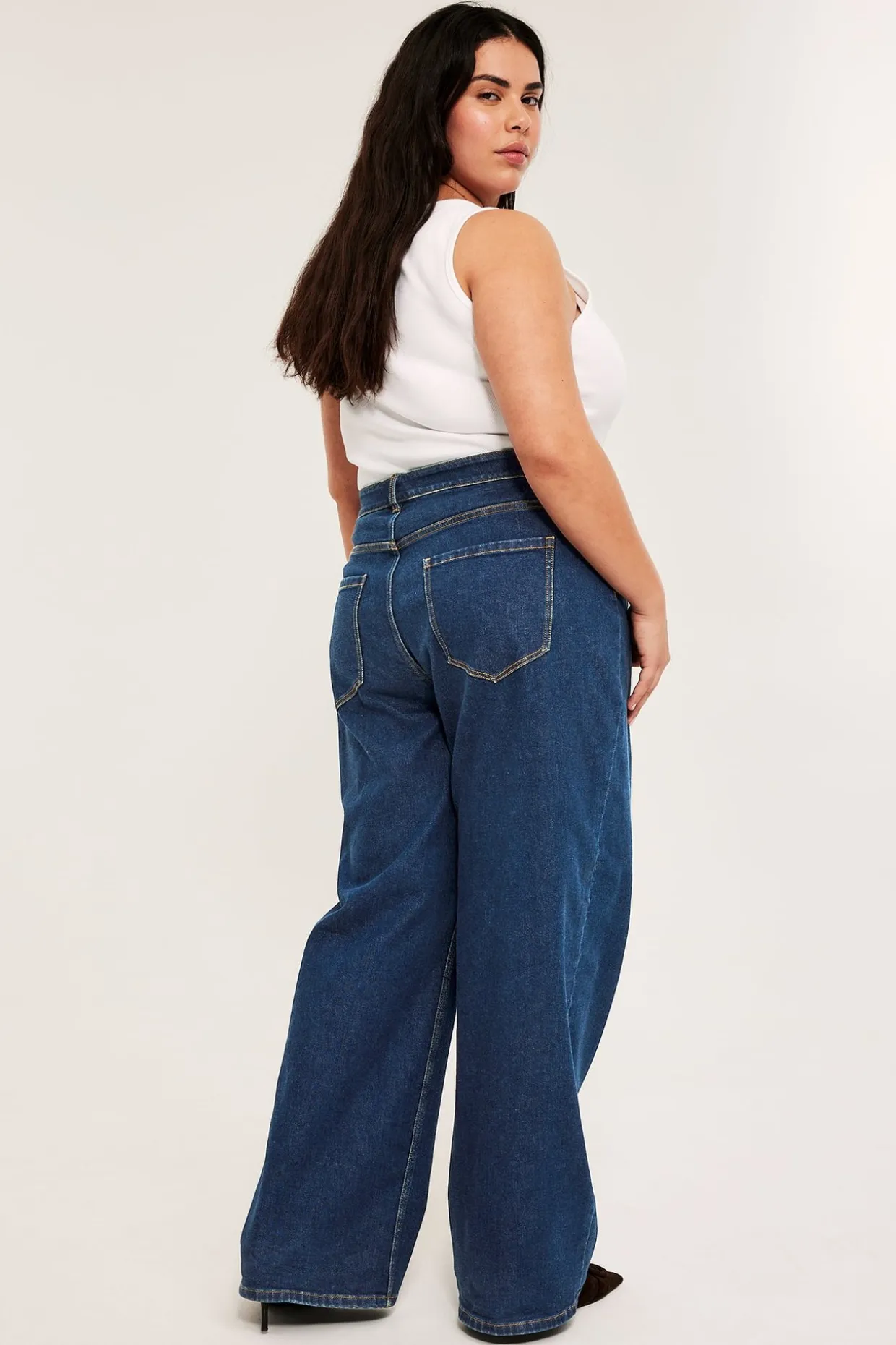 Wide jeans high waist