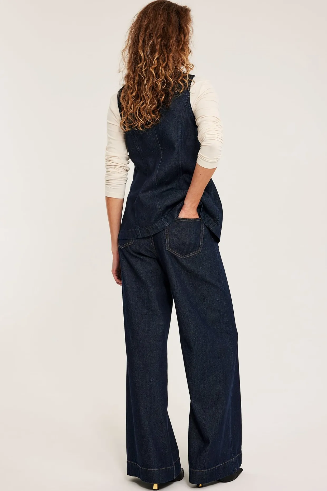 Wide jeans high waist