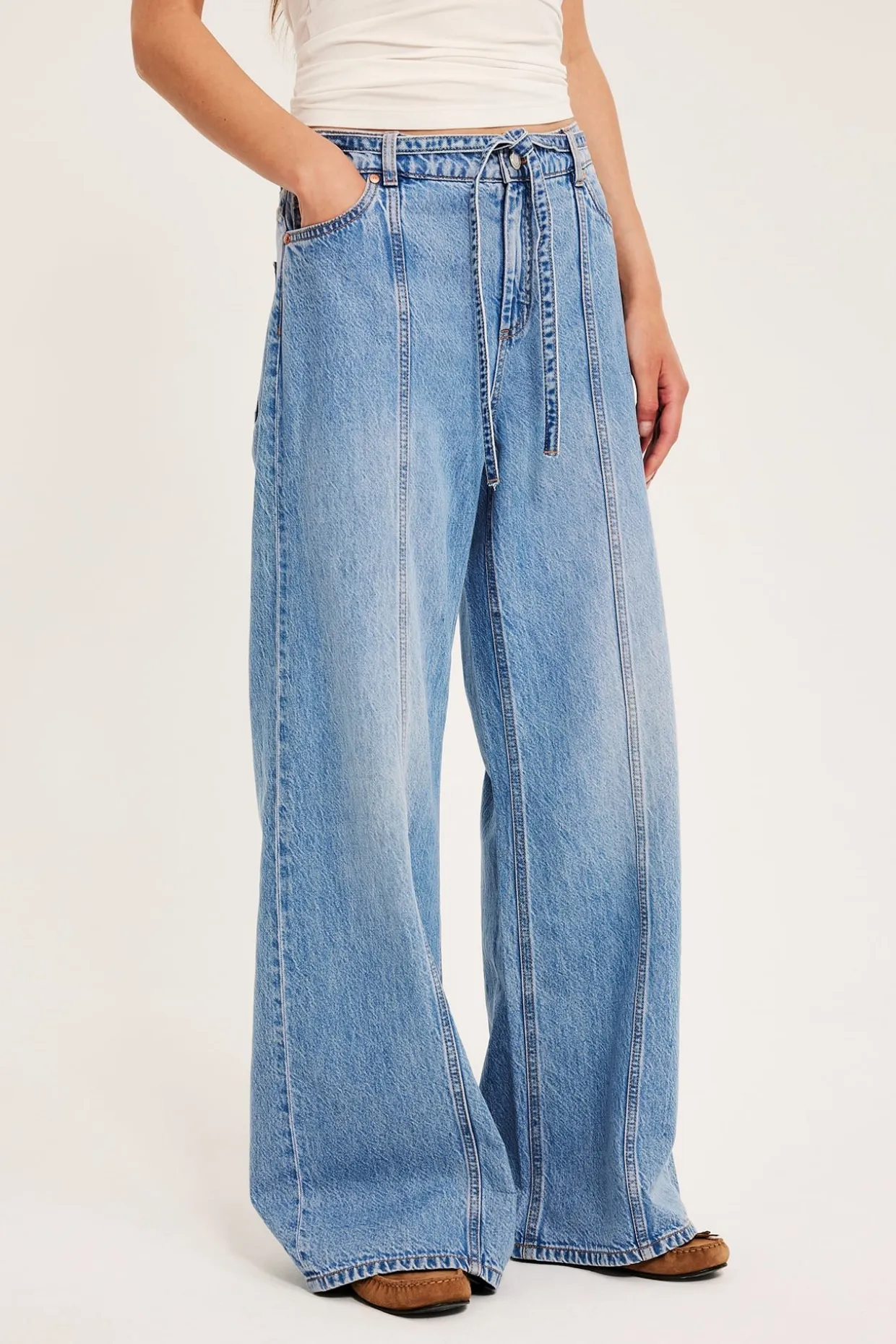 Wide jeans high waist