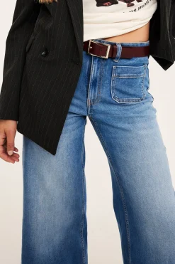 Wide jeans high waist