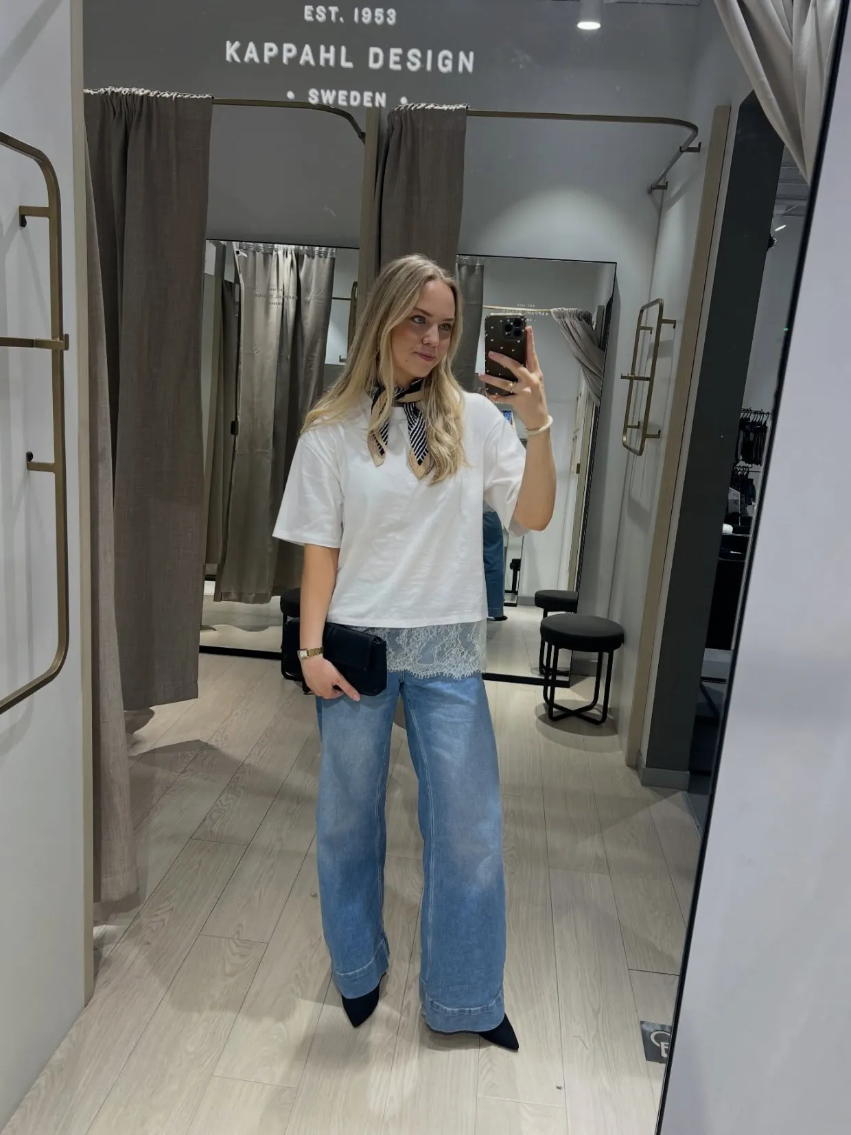 Wide jeans high waist