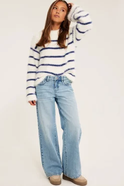 Wide jeans low waist