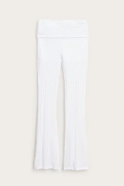 Yoga pants i spets med nedvikbar midja